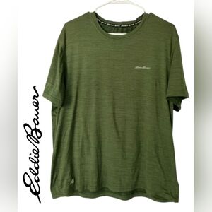 Eddie Bauer Men's Olive Short Sleeve Tee